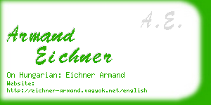 armand eichner business card